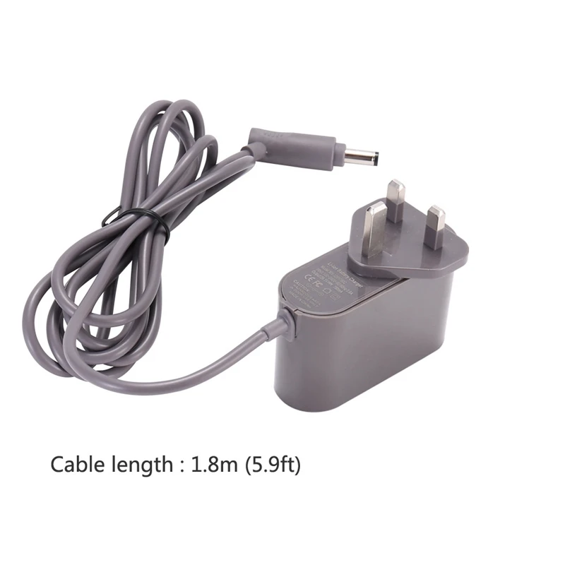 Charging Adapter Adapter 26.1V For Dyson V6 V7 V8 Cord Free-Handhelds Stick Vacuum Power Supply Cord Charger,UK Plug