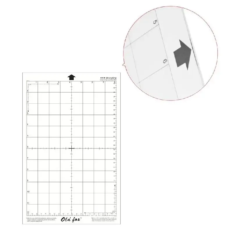 2 Stück Schneide matten kissen 12*12-Zoll transparentes Klebe matten kissen mit Mess gitter 12*24-Zoll für Silhouette Cameo Plotter Maschine