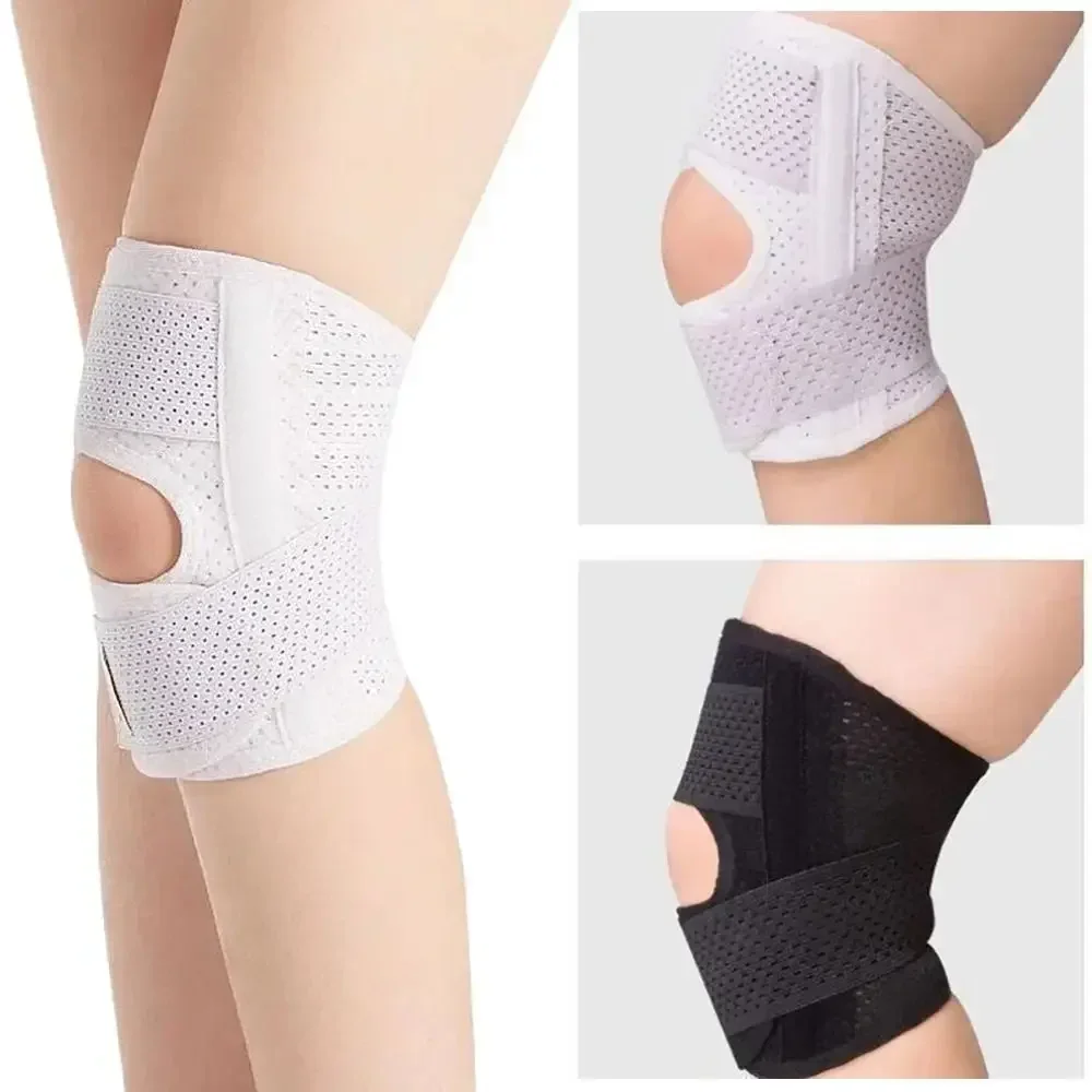 Compression Knee Pad with Side Stabilizers Adjustable Knee Support Professional Breathable Knee Brace For Injuries Relief Joint
