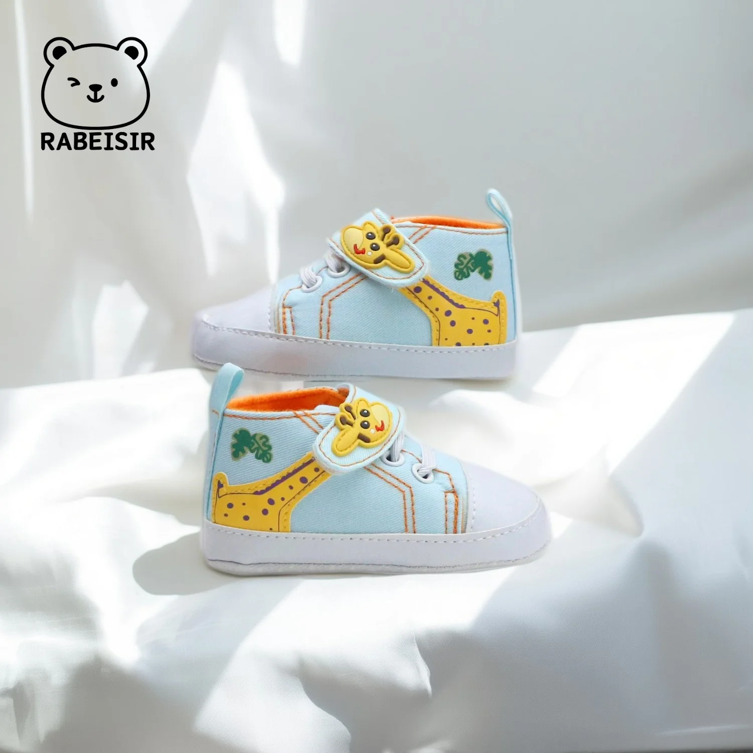 الرجال والنساء طفل حذاء قماش 0-18 أشهر طفل حذاء طفل صغير الكرتون حذاء قماش لينة وحيد عدم الانزلاق