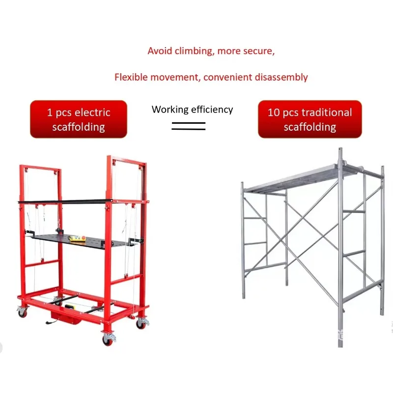 Modern Mobile Ladder Foldable Electric Scaffolding Lifting Platform Small Scissor Electric Scaffolding for Construction Elevator