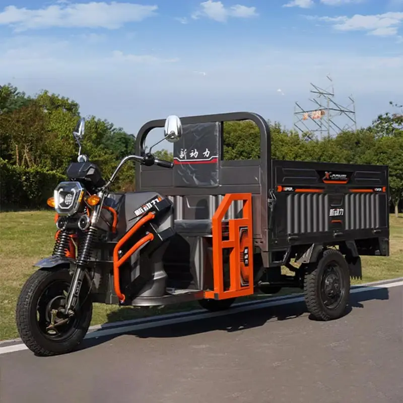 2025년 중국산 저렴한 대형 농업용 팁퍼 카고 삼륜 전기 농업 차량 (캐빈 포함)