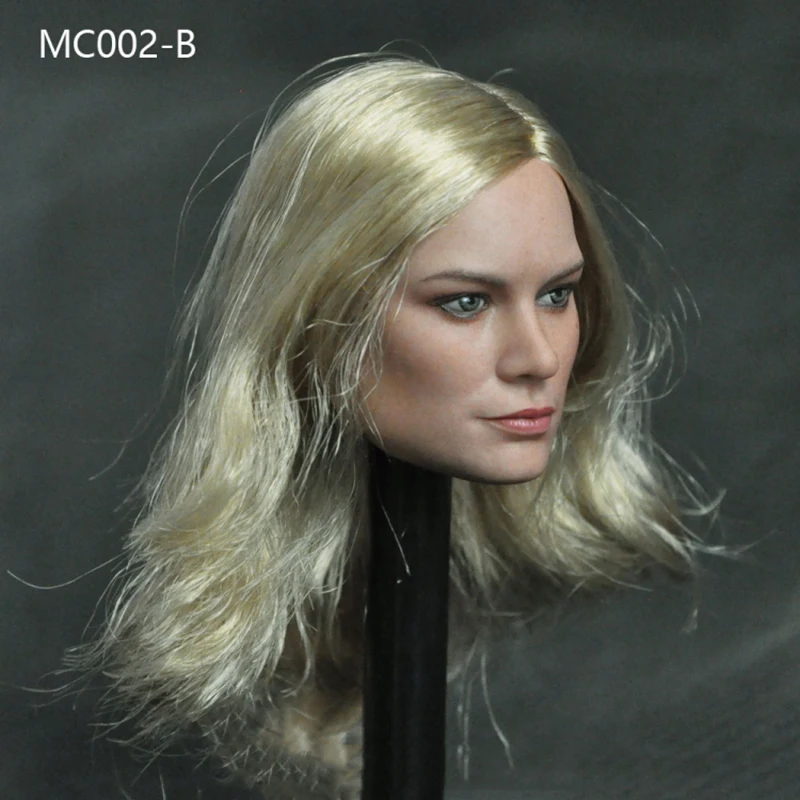 Mancotoys MC002 1/6 Kobieta-żołnierz Europejska piękność Brie Larson Rzeźba głowy Cool Blonde Girl Model głowy dla 12-calowej figurki akcji