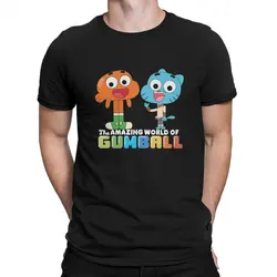 Fan Man's TShirt T-The Amazing World of Gumball O Neck Tops Fabric T Shirt Funny High Quality Gift Idea