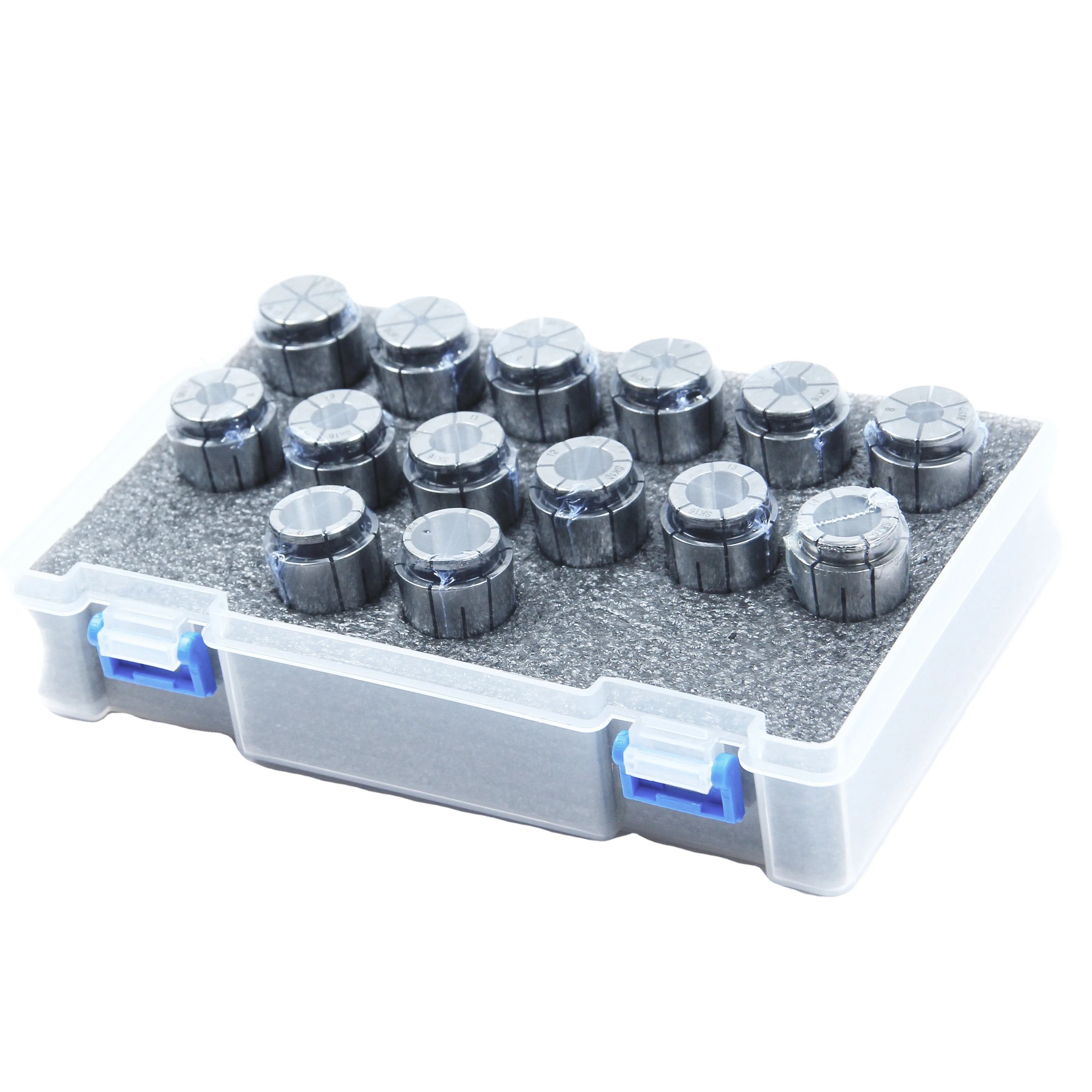 

Manufacturing Direct Supply High Precision Sk Collets Sk20 Sk 25 Collet Chuck Sk16 Collet Set 14pcs