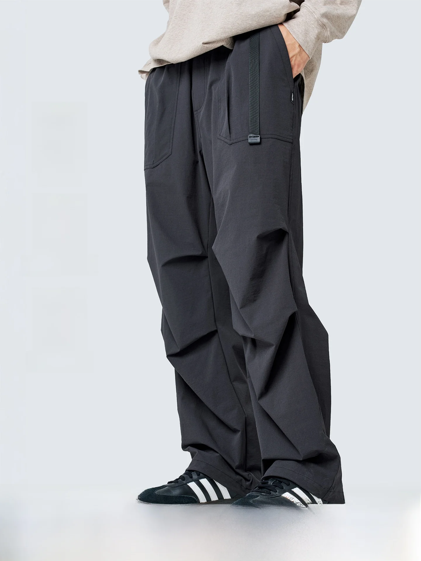

Outdoor Men's Elastic Anti-Wrinkle Waterproof Soft Straight Leg Casual Pants Summer Tactical Workwear Trousers