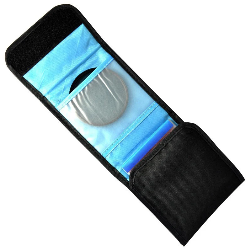 Compact Foldable Bag for SLR Camera Lens Filter, UV CPL ND Filter Holder and Lens Adapter Ring Case