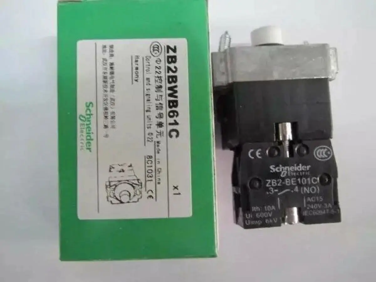 

ZB2BWB61C AC/DC 24 v with lamp button base, blue, Ø 22, including LED lights, 1NO