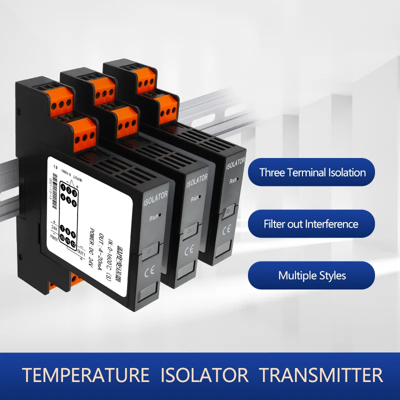 

Pluggable Signal Isolator 0-10v 0-5v to 4-20ma Thermocouple Transmitter Converter 4-20mA Analog Input Output Splitter