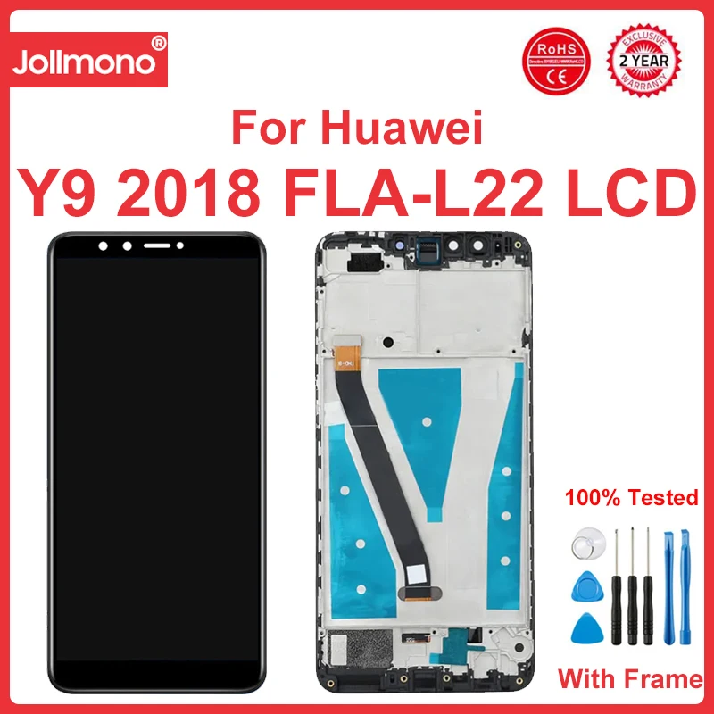 Imagem -03 - Tela de Toque Lcd com Moldura Digitalizador para Huawei y9 2023 Fla-l22 Lx2 Lx3 Fla-lx1 593