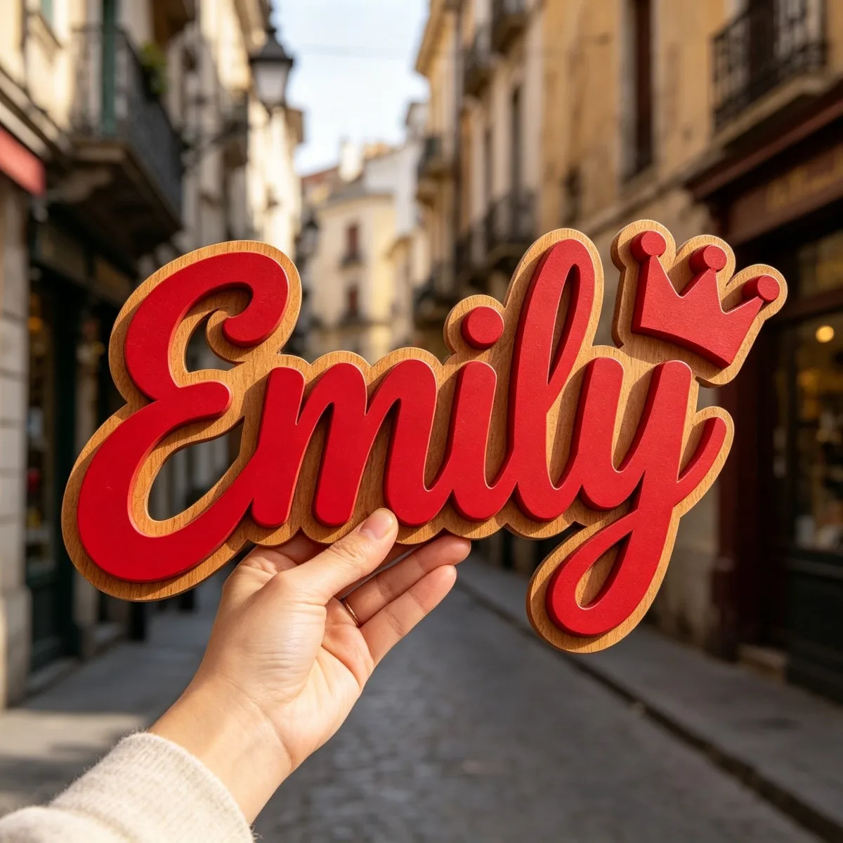 Custom Name Crown Sign Personalized Decor Wooden Plaque for Baby Bedroom Wedding Home Decor DIY Nursery Birthday Graduation Gift