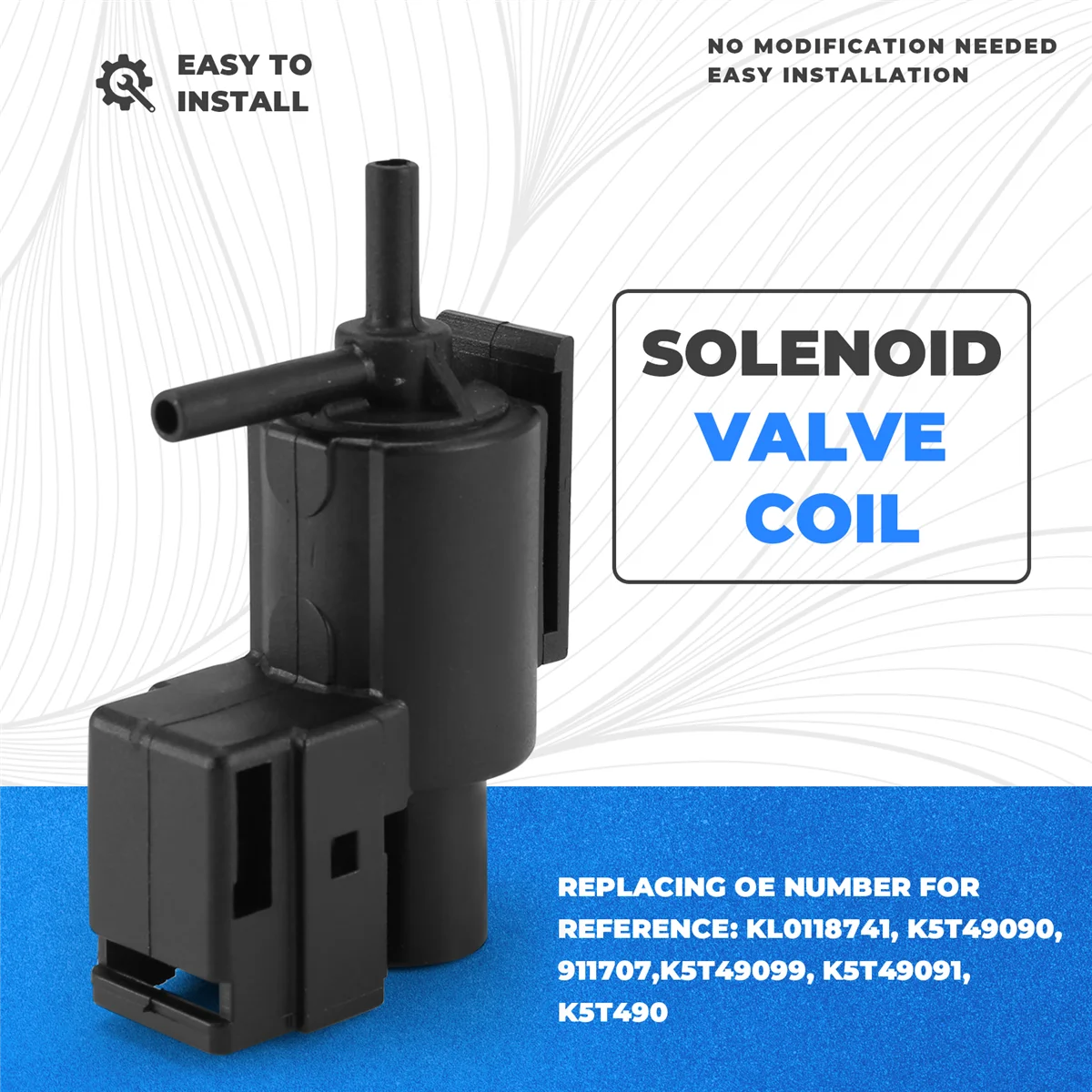 AT77 Car Egr Vacuum Solenoid Switch Valve For Mazda 626 Protege Kl0118741 K5t49090