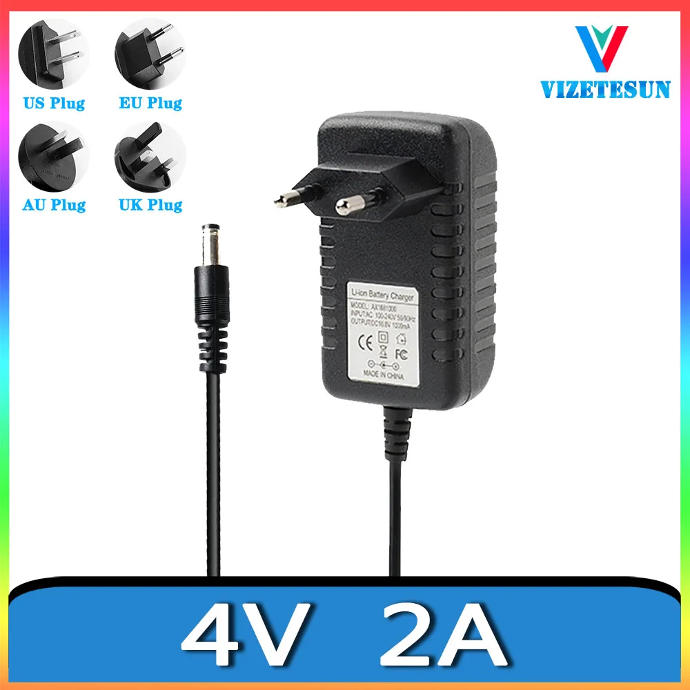 4V 2A Switching Power Adapter 4V 2000MA DC Stabilized Power Cord DC 5.5*2.1MM 30PCS