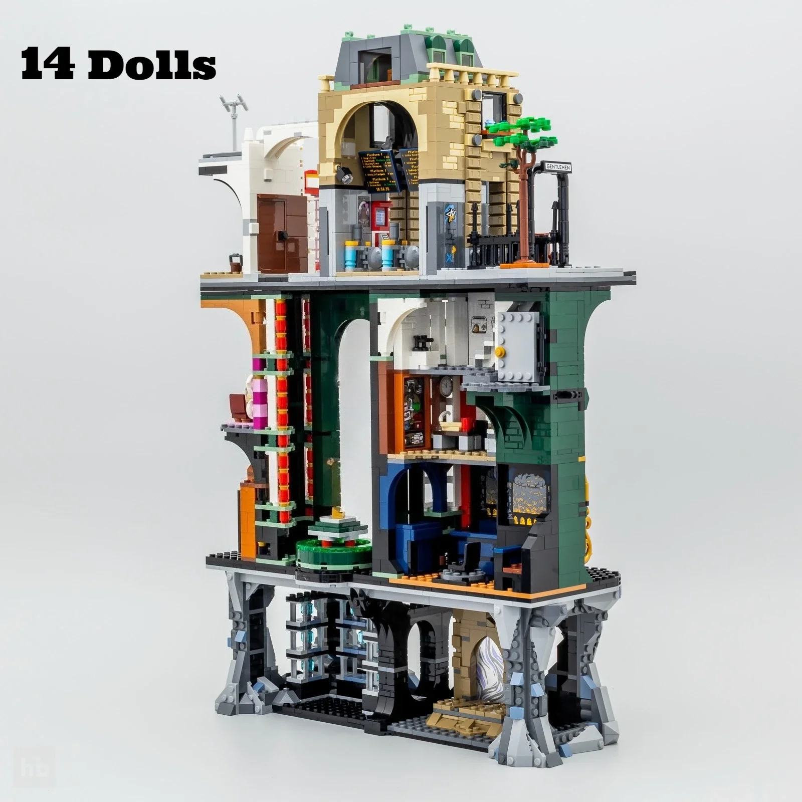Custom MOC Ministry  Model Building Blocks Architecture Modular Castle Assemble Birthday Toys For Adult Christmas Gifts