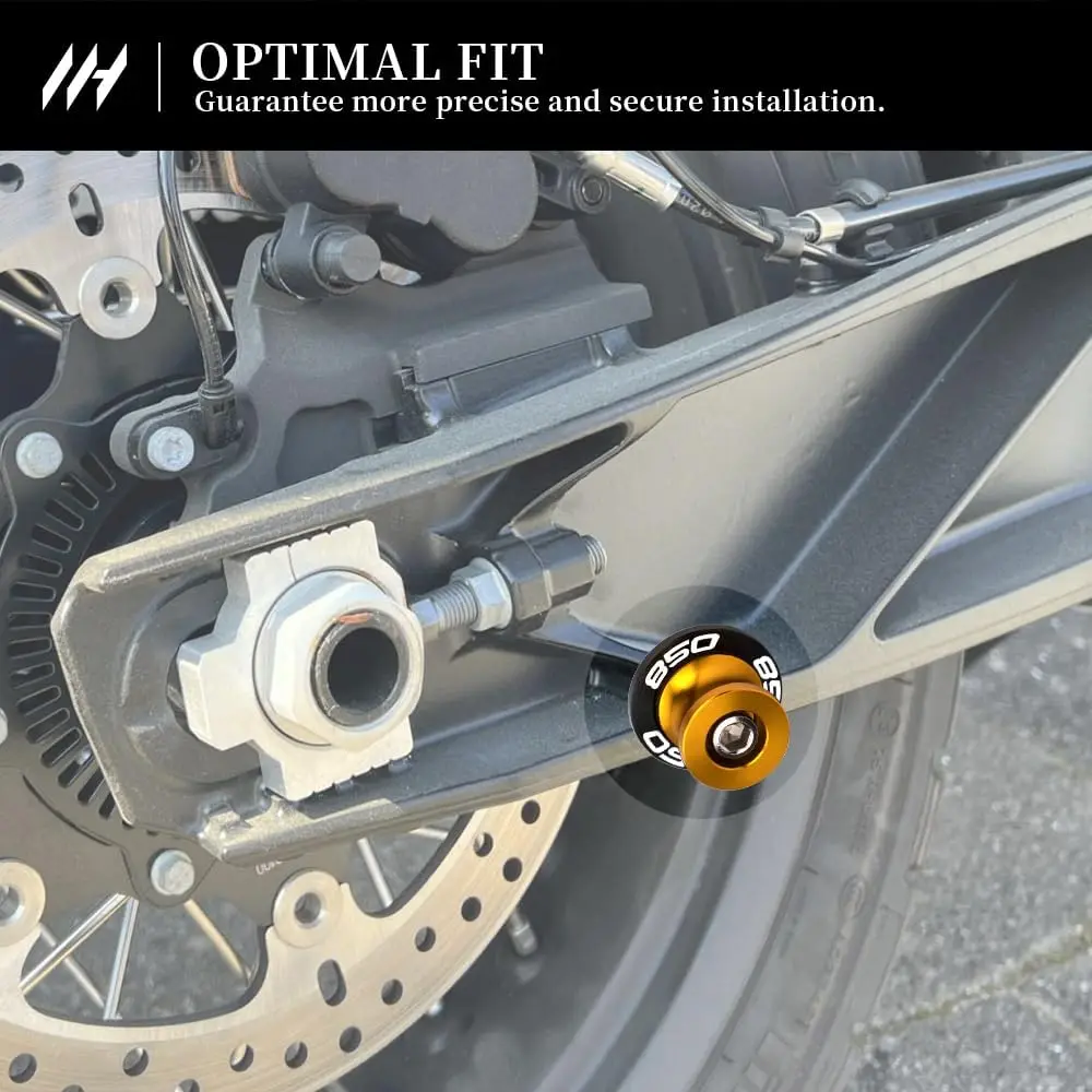 M8 Motorcycle Swingarm Bobbins For Tiger 850 Sport 2021-2024 Paddock Stand Mounts with Shock Absorption Accessories