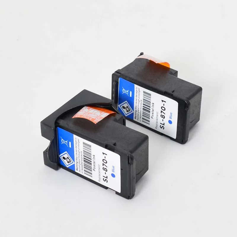 [1x SL-870-1 Blue] Original Remanufactured Postage Ink Cartridge For SendPro ® Mailstation 18 ml Pitney Bowes