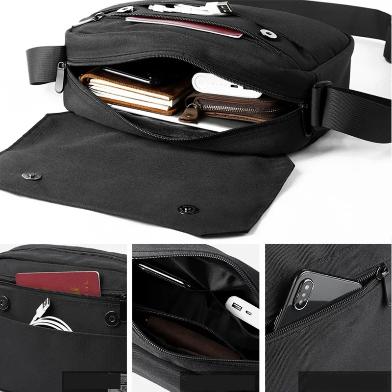 Korean Style Man Bag Free Shipping Oxford Shoulder Bags for Men Cool Crossbody Bags Fashion Male Side Bag Luxury Messenger Bag