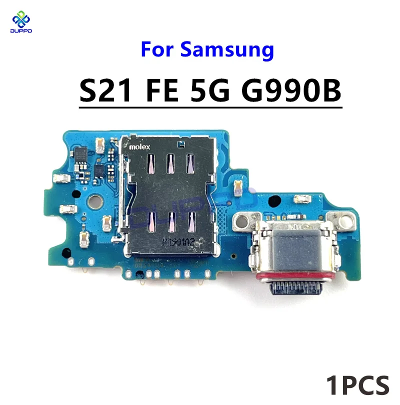 For Samsung Galaxy S21 FE 5G G990B USB Charger Sub Board Dock Fast Charging Flex Cable