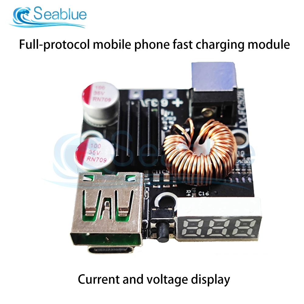Módulo de Carregamento Rápido do Telefone Móvel de Protocolo Completo Placa de Carregamento Rápido pd Carregamento Flash para Huawei Iphone 65w Qc4.0 3.0