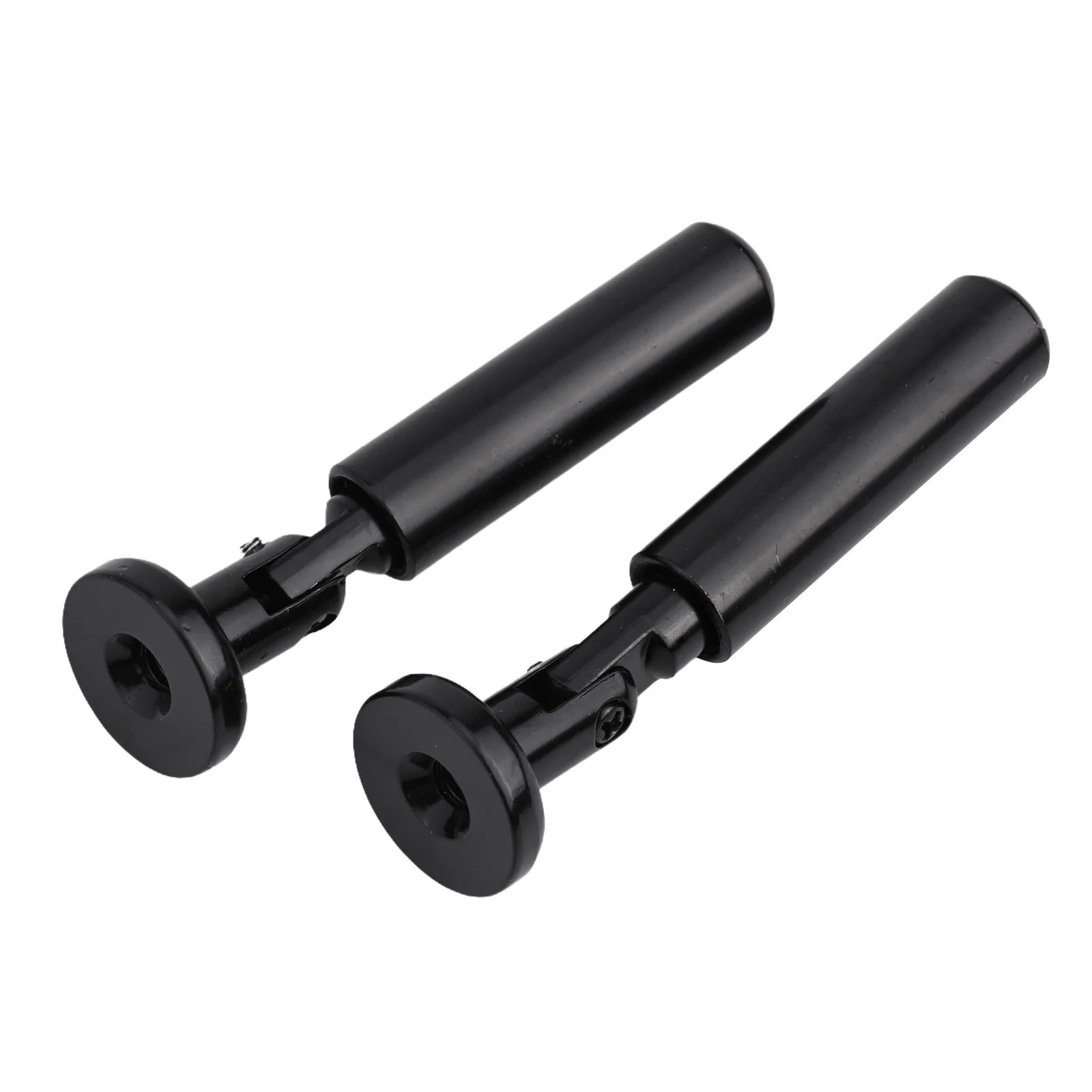 Sleek & Modern Wall Mounted Adjustable Curtain Drape Hook System Sturdy Black Finish Great For Various Applications