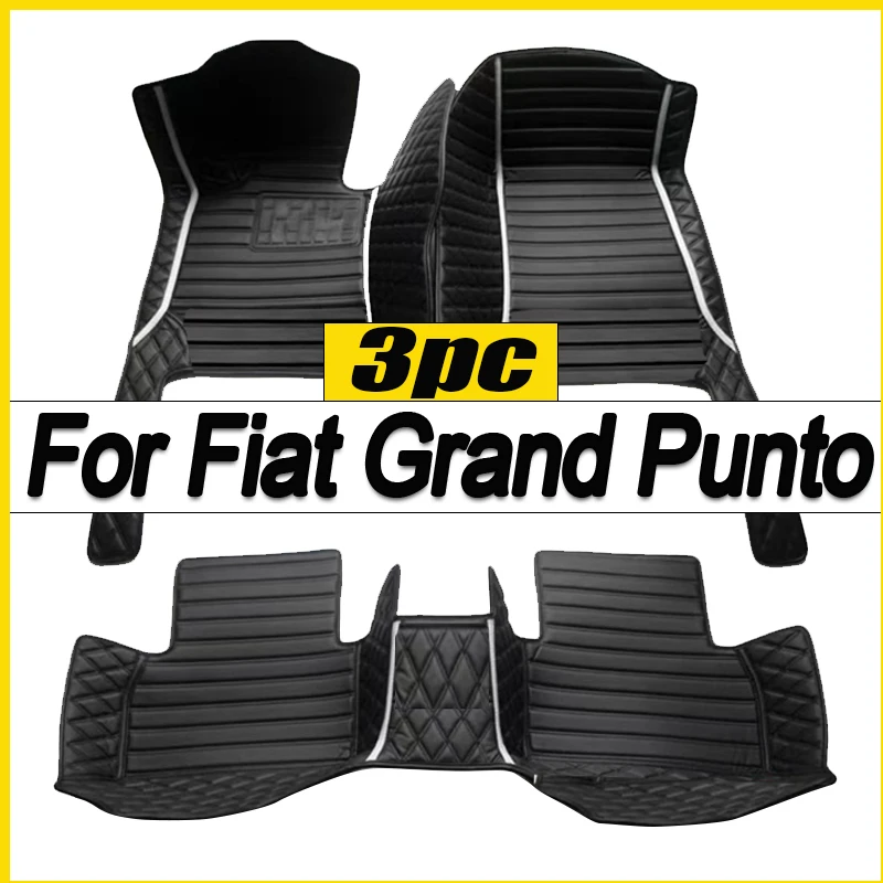 Car Floor Mats For Fiat Grand Punto Project 199 2005~2009 3door Tapetes Para Carro Alfombrillas Coche Car Mats Car Accessories