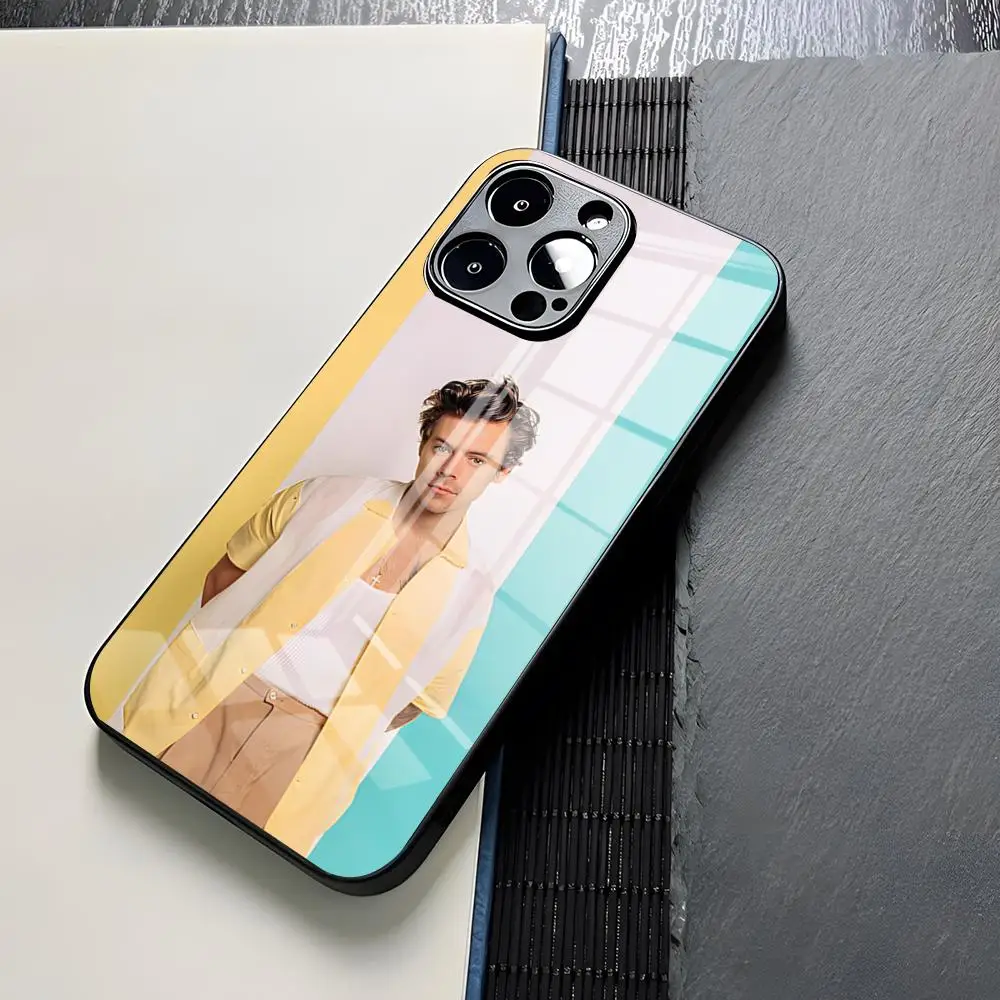 Funda de Teléfono con Diseño Musical H-HaRRy para iPhone 17, 16, 15, 13, 12, 14, 11 Pro Max, Mini, X, Xr, Xs, 8, 7, Man Puls 6, Funda de Vidrio