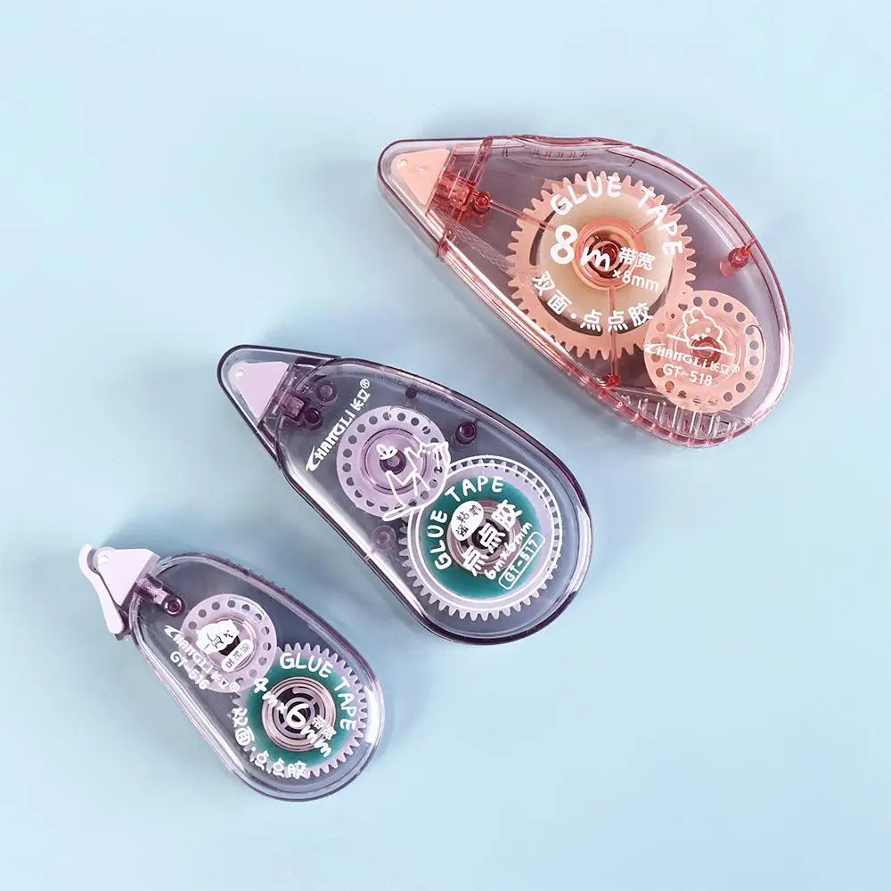 Scrapbooking School Supplies Diary Journal DIY Craft Supplies Dot Glue Roller Tapes DIY Stationery Double Sided Adhesive Tape
