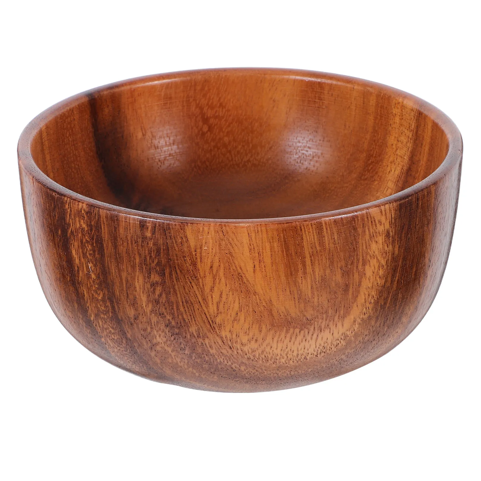1Pcs 16x7cm Whole Log Wooden Bowl Natural Grain Texture Mellow Finish Large Capacity Small Size Salad Bowl for Fruits Rice Soup