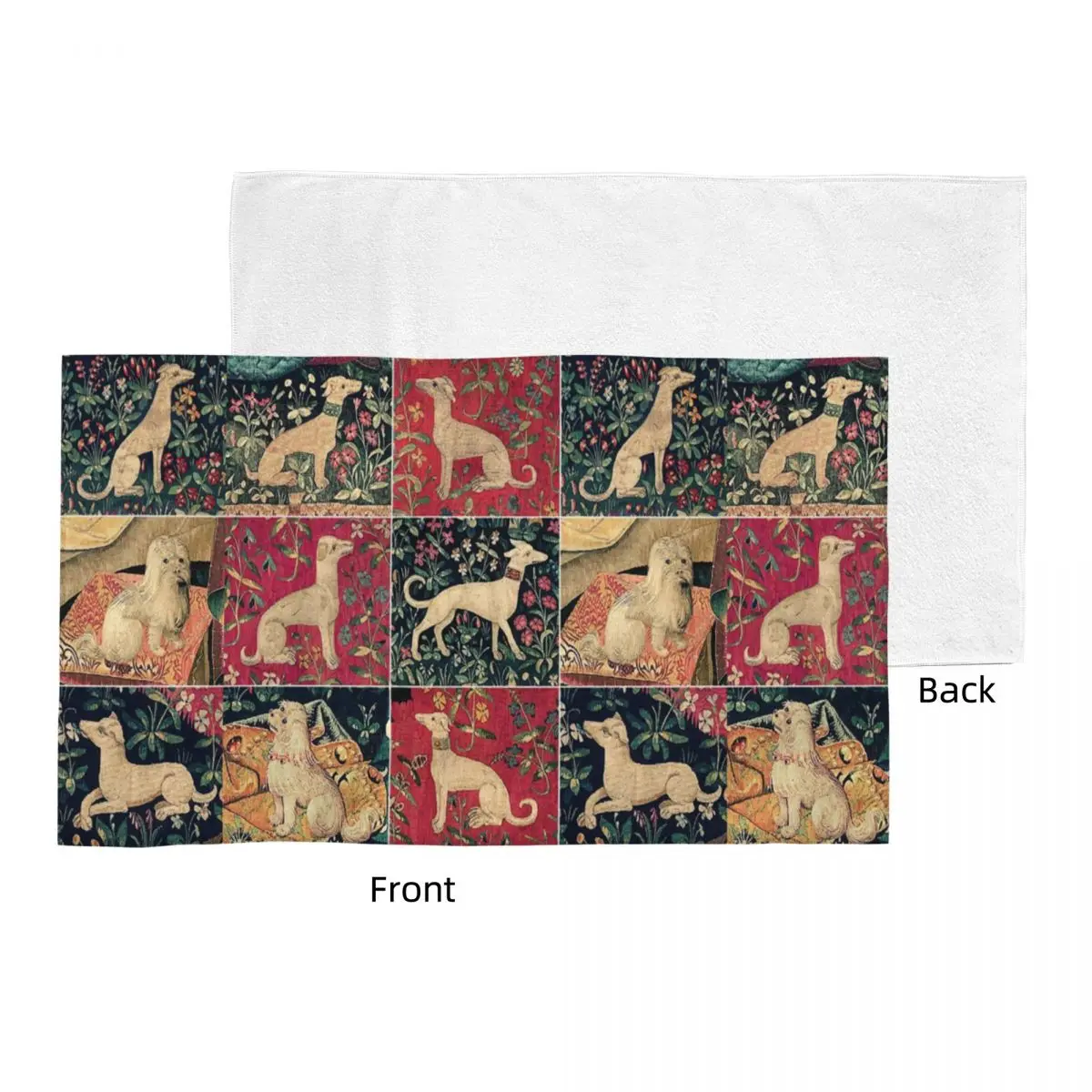 Medieval Greyhound Towel Quick Drying Whippet Sighthound Dog Super Soft Cotton Shower Towels