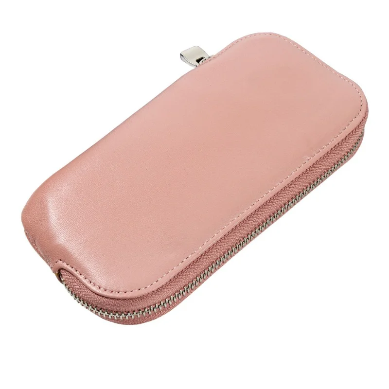 New Creative Leather Simple Zipper Leather Soft Clutch Bag