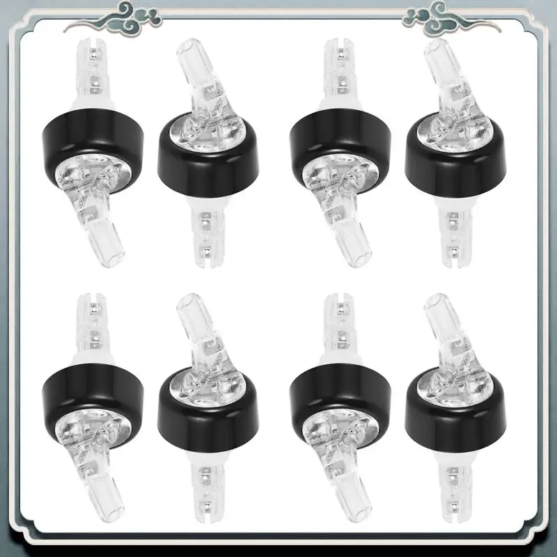 

AC76-8 Pieces Automatic Measured Bottle Pourer, Spout Bottle Pourer With Tail And Collar, Liquor Bottle Pourers 1 Oz/ 30 Ml