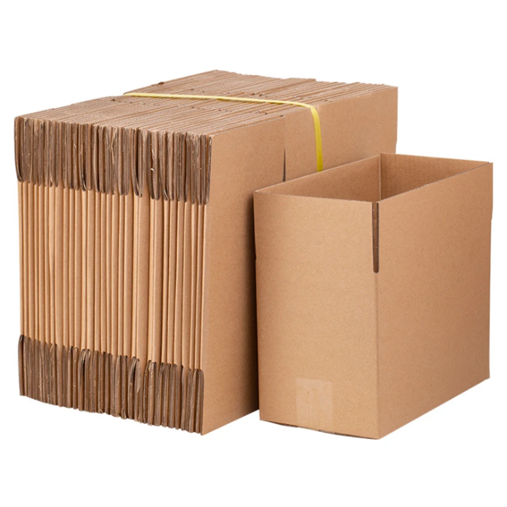 100 Corrugated Paper Boxes 8x6x4"（20.3*15.2*10cm）Yellow