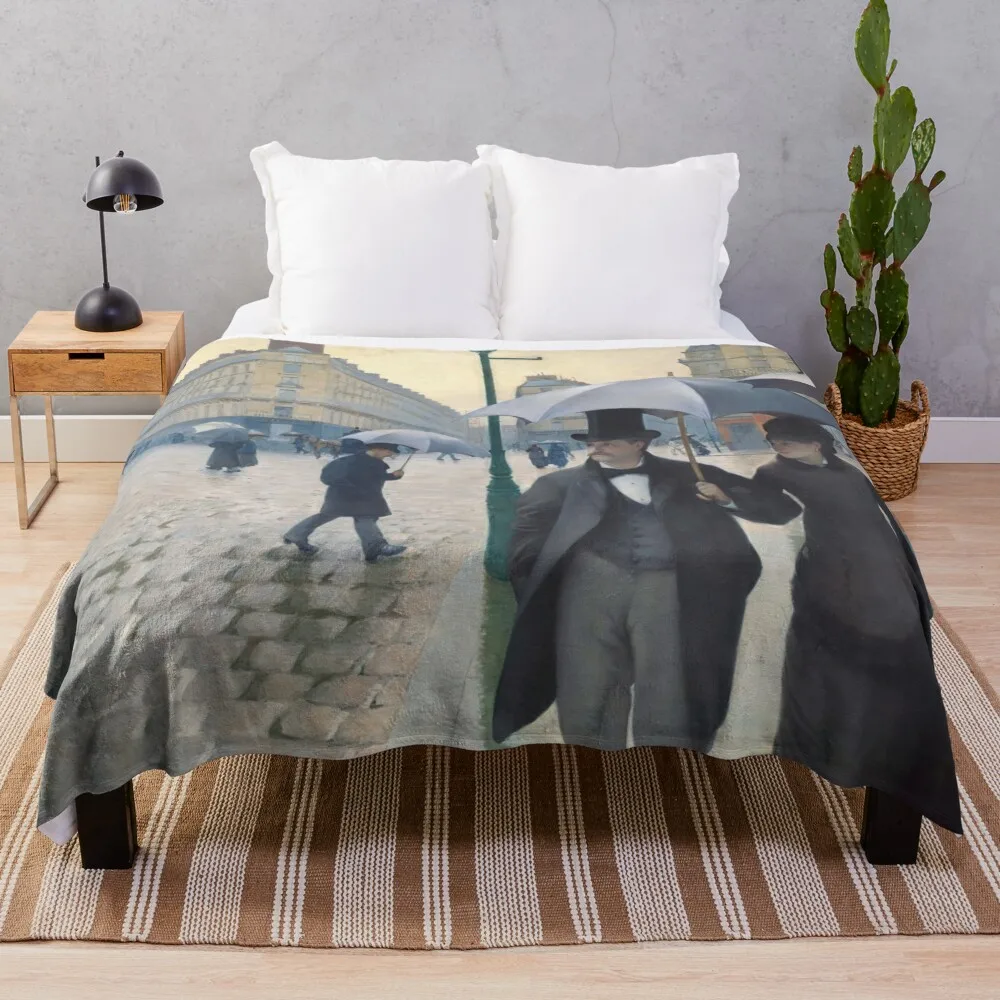 gustave caillebotte paintings, gustave art, artwork, oeuvres, tableau, portrait Throw Blanket