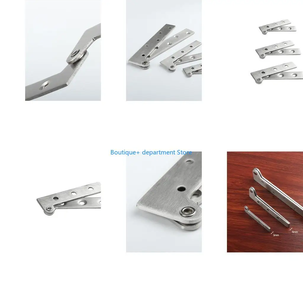 E1PD Stainless Steel Door Shaft Hinges Chicken Mouth Hinge Upper Lower Hinges Furniture Loop for Window Cabinets Door S/L/XL