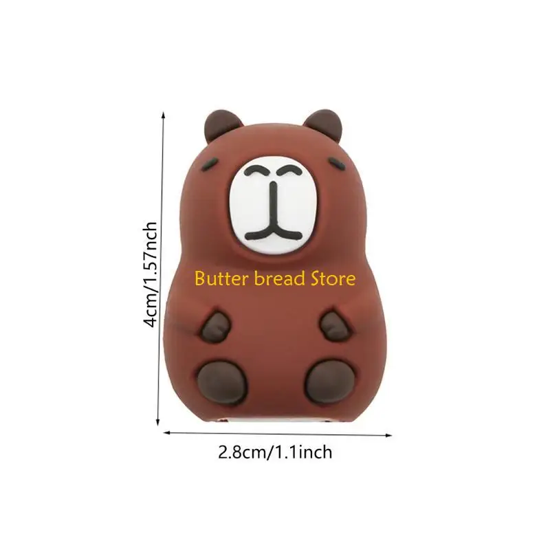 W89C Handheld Pencil Sharpener Plastic Manual Pencil Sharpener Lovely Capybara Pencil Sharpener Pencil Cutting Tool