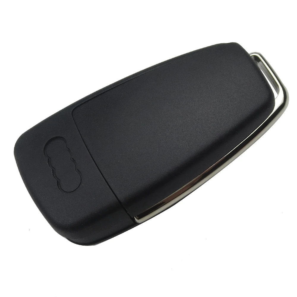 OkeyTech 3 botões flip fold remoto chave do carro escudo keyless entrada kd chave capa caso para audi a6l q7 a2 a3 a4 a6 a6l a8 tt sem lâmina