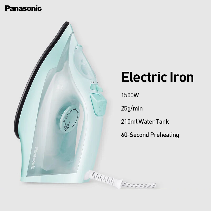 Panasonic NI-M150N Steam Iron 1500W 60s Quick Preheat 97g/min Burst Steam 210ml Water Tank Portable