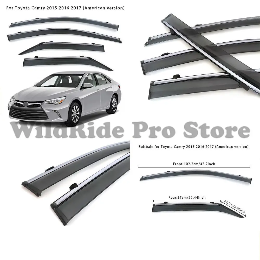 

1 set Window Visor Rain Guard for Toyota Camry 2015 2016 2017