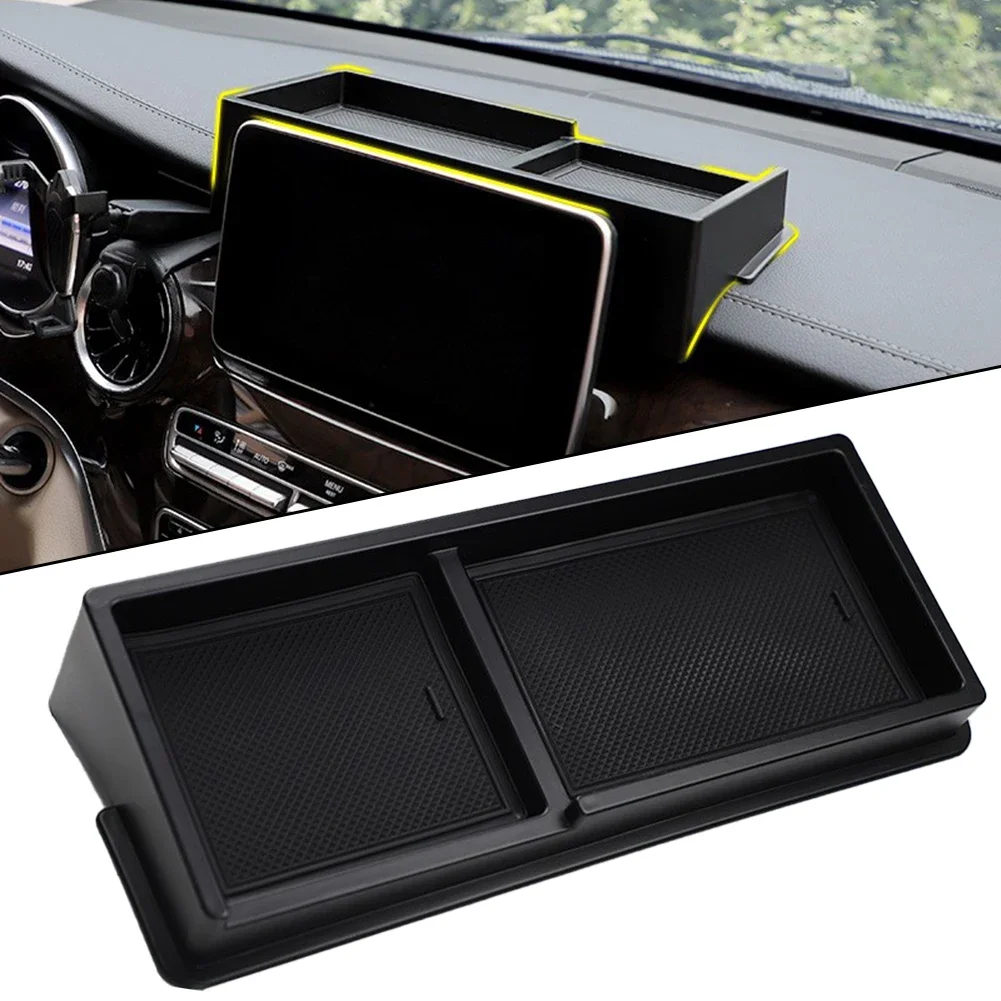 Car Dashboard Navigation Screen Rear Storage Box For Mercedes For W447 For V-CLASS V260 2016-2020 Car Interior Organizer