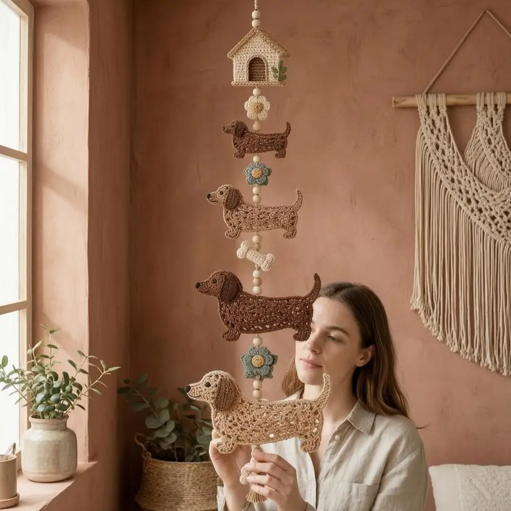 Butterfly Garden Yarn Craft Material Package Garden Cascade Diy Crochet Kit Handmade Wall Pendant Craft Set for Beginners