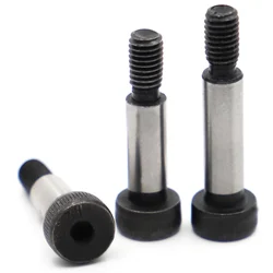 1pc M5 M6 M8 M10 Black Grade 12.9 Steel Hex Hexagon Socket Cap Head Shoulder Roller Bearing Screw Bolt Dia=6 8 10 12mm