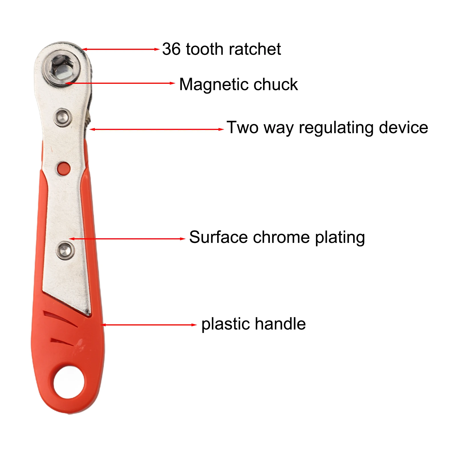 1pcs 36-Teeth Mini Ratchet Wrench Screwdriver 1/4 Inch Positive Reverse Hexagon Hex Ratchet Spanner Batch Head Socket Wrench ﻿