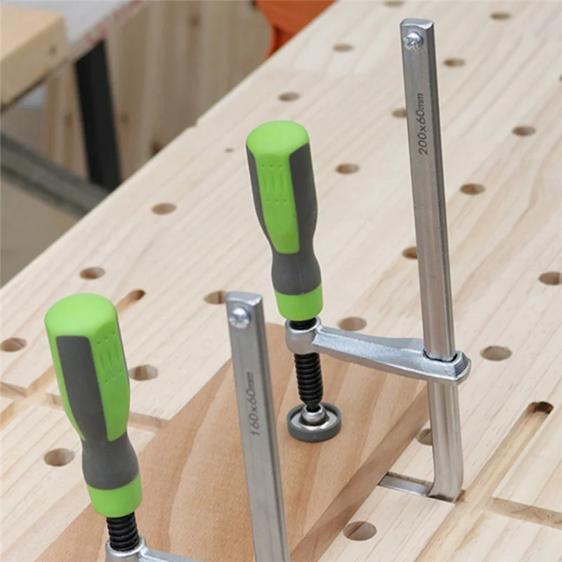 1 PCS Rail Saw Guide Rail Woodworking Fixture 200Mm With Screw Operating Arm, Suitable For Woodworking Rail Saw Guide Rail