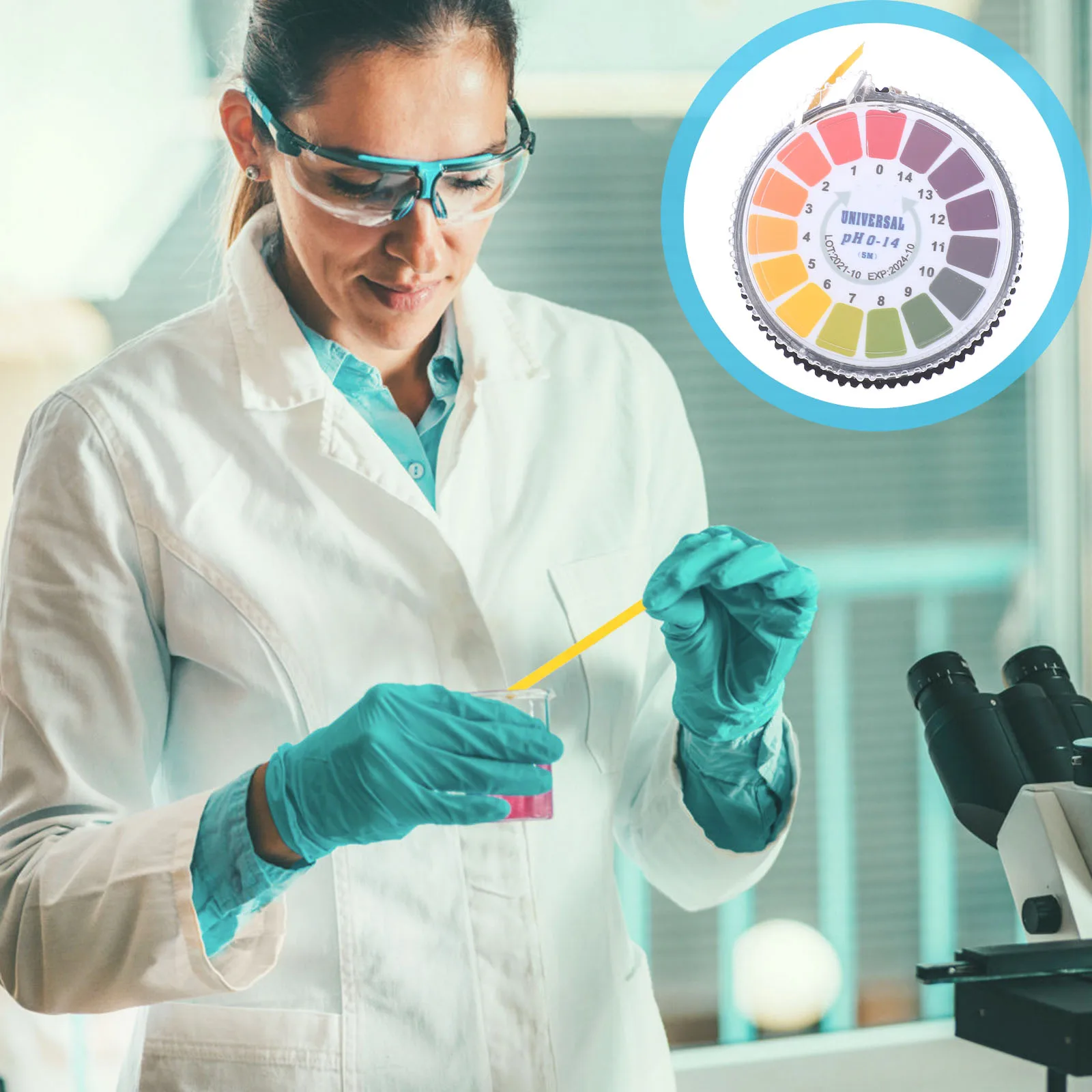 

1 Roll Universal Ph Test Paper Acid Alkalinity Testing Strips Laboratory Use Compact Lightweight Roll Type