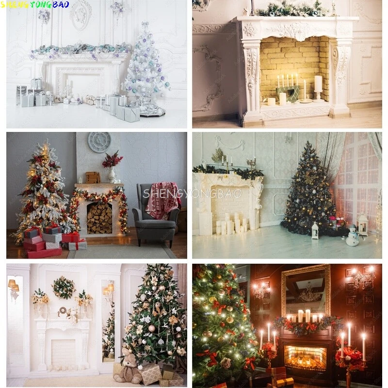 

Christmas Theme Photography Background Snowman Christmas tree Children Portrait Backdrops For Photo Studio PropsBLBL-04