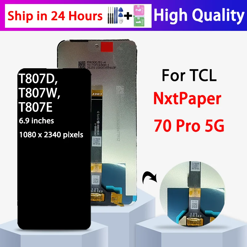 T807D T807W T807E Premium Lcd For TCL NxtPaper 70 Pro 5G LCD Display Touch Screen Digitizer Assembly Replacement
