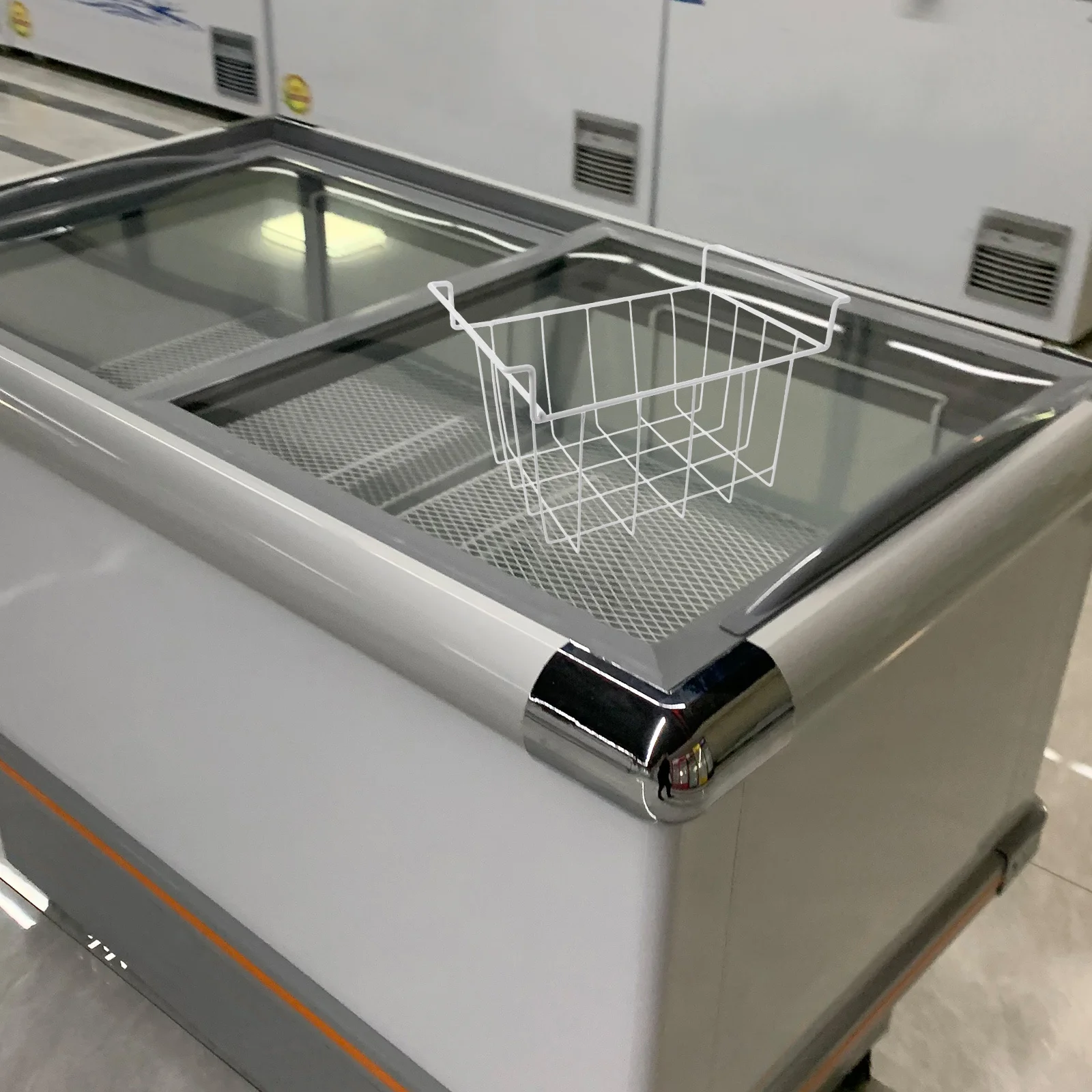 Freezer Basket Baskets for Upright Compartment Divider Deep Organizer Bins Drawer Organization Hanging