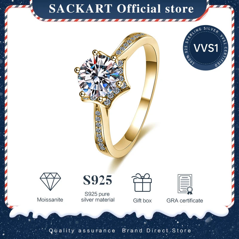 sackart-moissanite-ring-1ct-yellow-plated-with-18k-gold-engagement-rings-for-women-with-certificate-925-silver-original-vvs1-gra