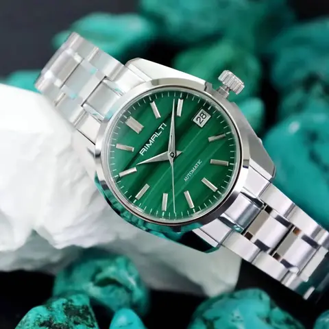 RIMALTI फ़िरोज़ा 44 घड़ी पुरुषों और महिलाओं के लिए 36.5 मिमी मैकेनिकल वाटरप्रूफ क्वालिटी क्लासिक बिज़नेस NH35 10बार सफायर AR ग्लास 10 best sales फ़िरोज़ा घड़ी - №2