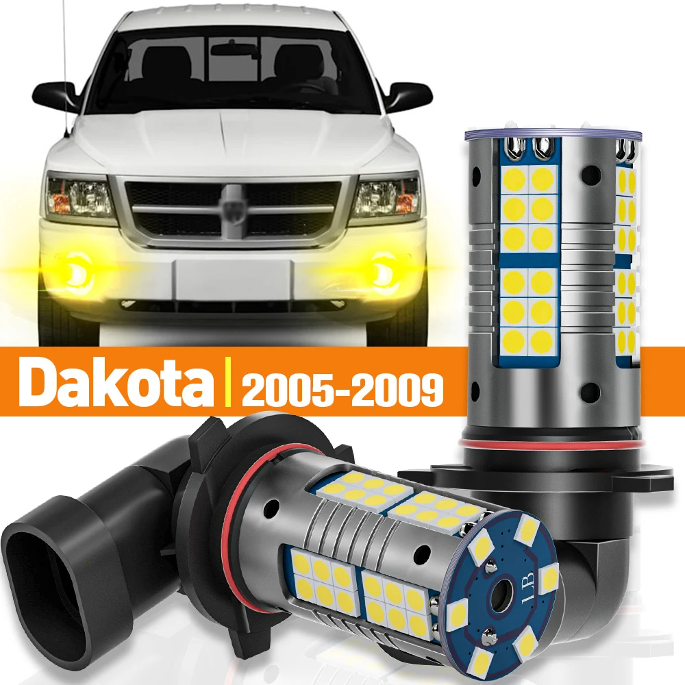 Luz antiniebla LED para Dodge Dakota 2005 2006 2007 2008 2009, accesorios, lámpara Canbus, 2 uds.